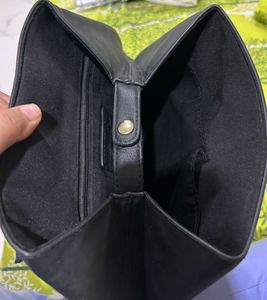 Chic Black Faux Leather Backpack