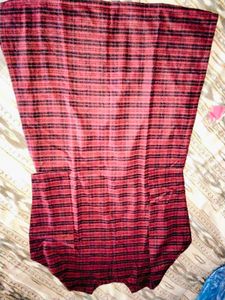 Maroon Striped kurta