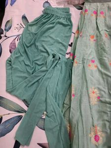 Exquisite Mint Green anarkali set