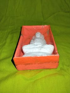White Buddha Statue Idol Showpiece God Home Decor