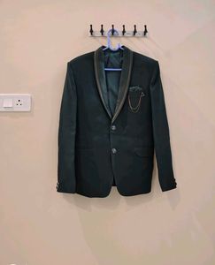 Elegant Dark Green 3-Piece Men's Suit Set