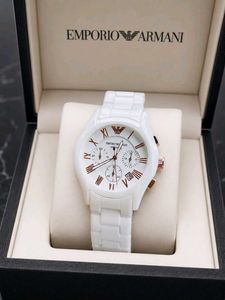 Emporio Armani White Ceramic Watch