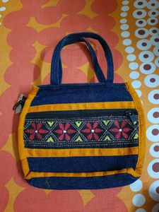 Jeans Handbag Embroidery work