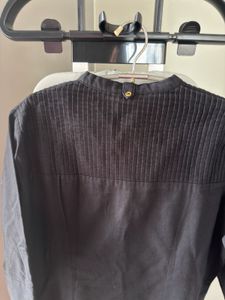 cotton Black Kurta