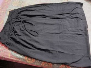 Solid Black Ethnic Skirt