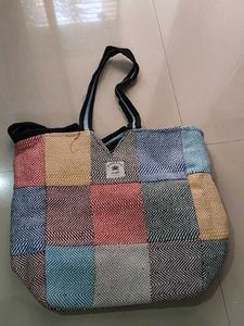 Colorful Patchwork Tote Bag