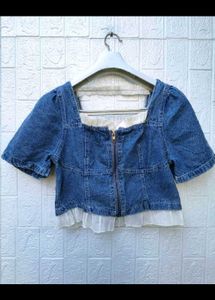 Denim Crop Top