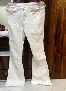 Boot Cut White Denim