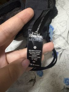 Sheer Embroidered Black Bra