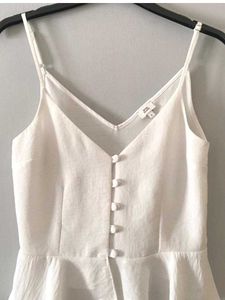 White Peplum Camisole Top