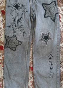 Y2K Star Grunge Baggy Jeans