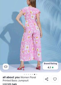 Floral Print Jumpsuit
