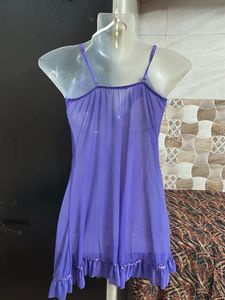 Sheer Purple Babydoll Nightie