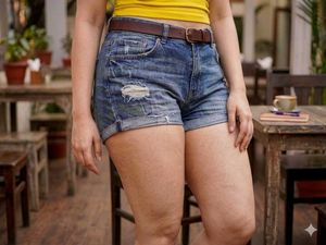 Dorothy Perkins Distressed Denim Shorts