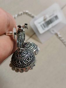 Oxidised Silver Necklace and Earring Set