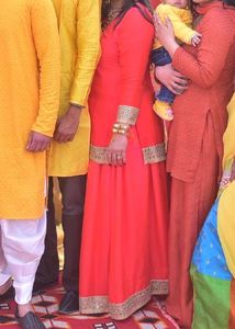 Red &amp; Gold  Indian Two Piece Set