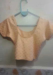 Stylish Peach Embroidered Blouse