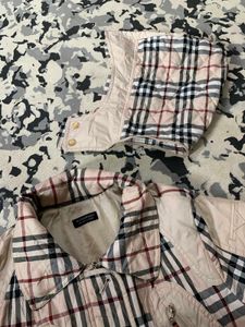 Burberry Plaid Quilted Coat