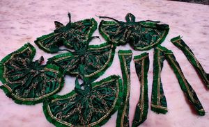 Hindu Deity Idols with Green Outfits