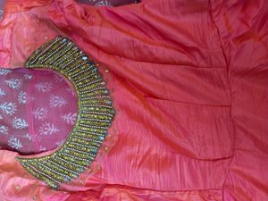Pink Gown Flared