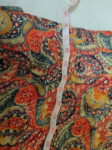 Vibrant Paisley Print Flowy Skirt