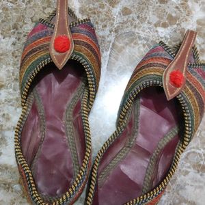 Colorful Striped Flats