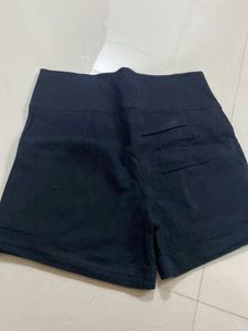High Waist Black Shorts