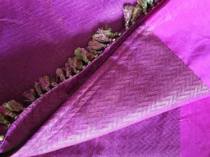 Vibrant Pink Silk Saree