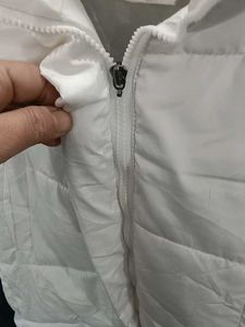 Chic White Puffer Vest