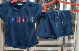 Stylish Blue Sequined Kurta Set