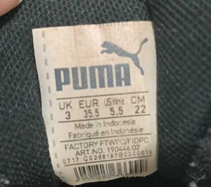 Puma Black White Sneakers