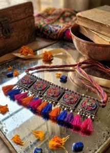 Boho Tassel Choker Necklace