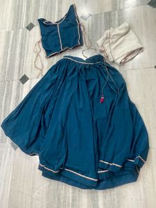 Teal Blue Lehenga Choli Set