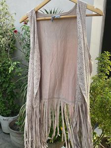 Boho Fringed Sleeveless Vest