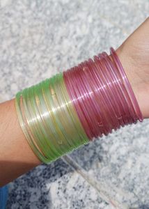 Pretty jelly Glass Bangles Set on sale