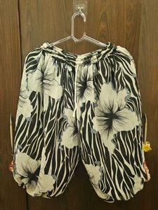 Boho Floral Print Palazzo half Pants