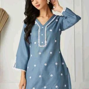 Woman blue cord set upto xxxl