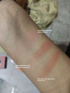 3 Blushes combo ; maybelline, essence, mars