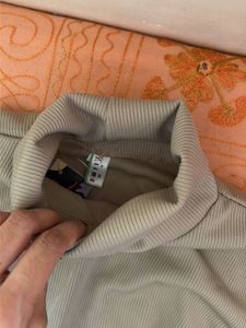 AJIO Brown Turtleneck Top