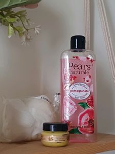 Pears BODY WASH + LOOFAH + FACEMASK SET
