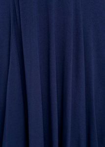 Korean Blue Sexy Ruffles Backless Dress