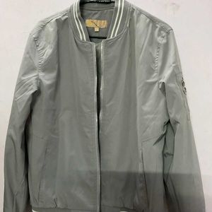 Grey Bomber Jacket