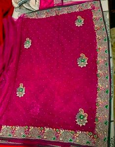 Set Of 3Purple Heavywork Partywear SareeBlouse💐💕