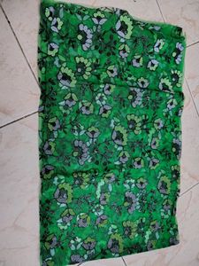Green Floral Embroidered 1m Material