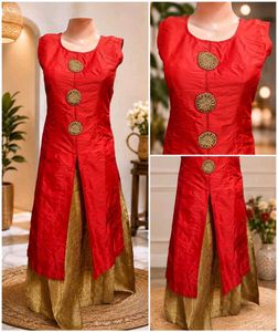 Elegant Red & Gold Lehenga Choli Set