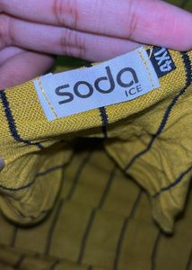 Yellow Striped Kurta