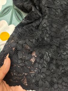 Y2K Black Lace Cami Top