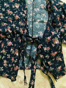 Korean Hanbok inspired Floral Print Top