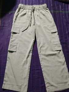 Silver cargo pant