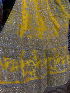 Elegant Yellow Embroidered Lehenga